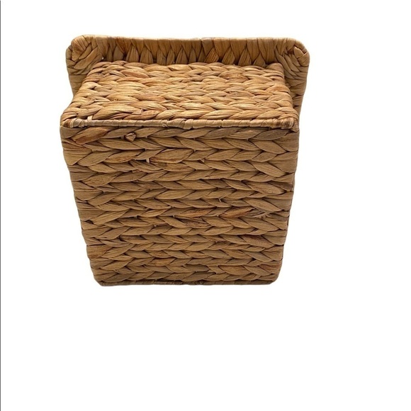 Woven Wicker Basket Utensil Holder/Organizer Caddy Vintage Mid Century Modern - Picture 7 of 9